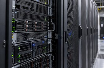 Server racks in a data center aisle with active status lights following a cloud infrastructure ransomware incident.